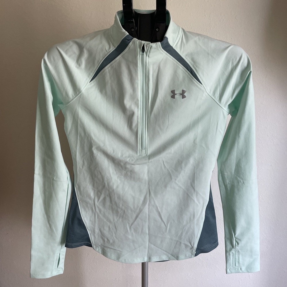 Under Armour Mileage Heat Gear Run 1/2 Zip Long Sleeve Pullover Size XS